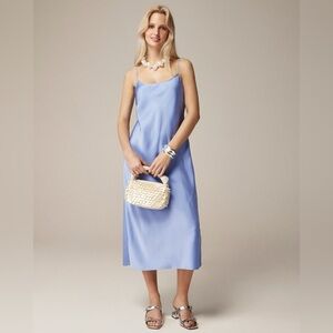 J. Crew Gwyneth Light Blue Slip Dress